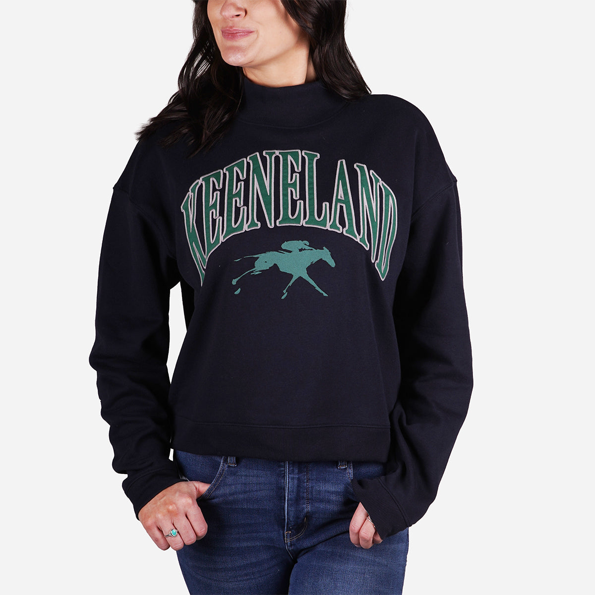 '47 Brand Keeneland Women's Vantage Mock Neck Sweatshirt