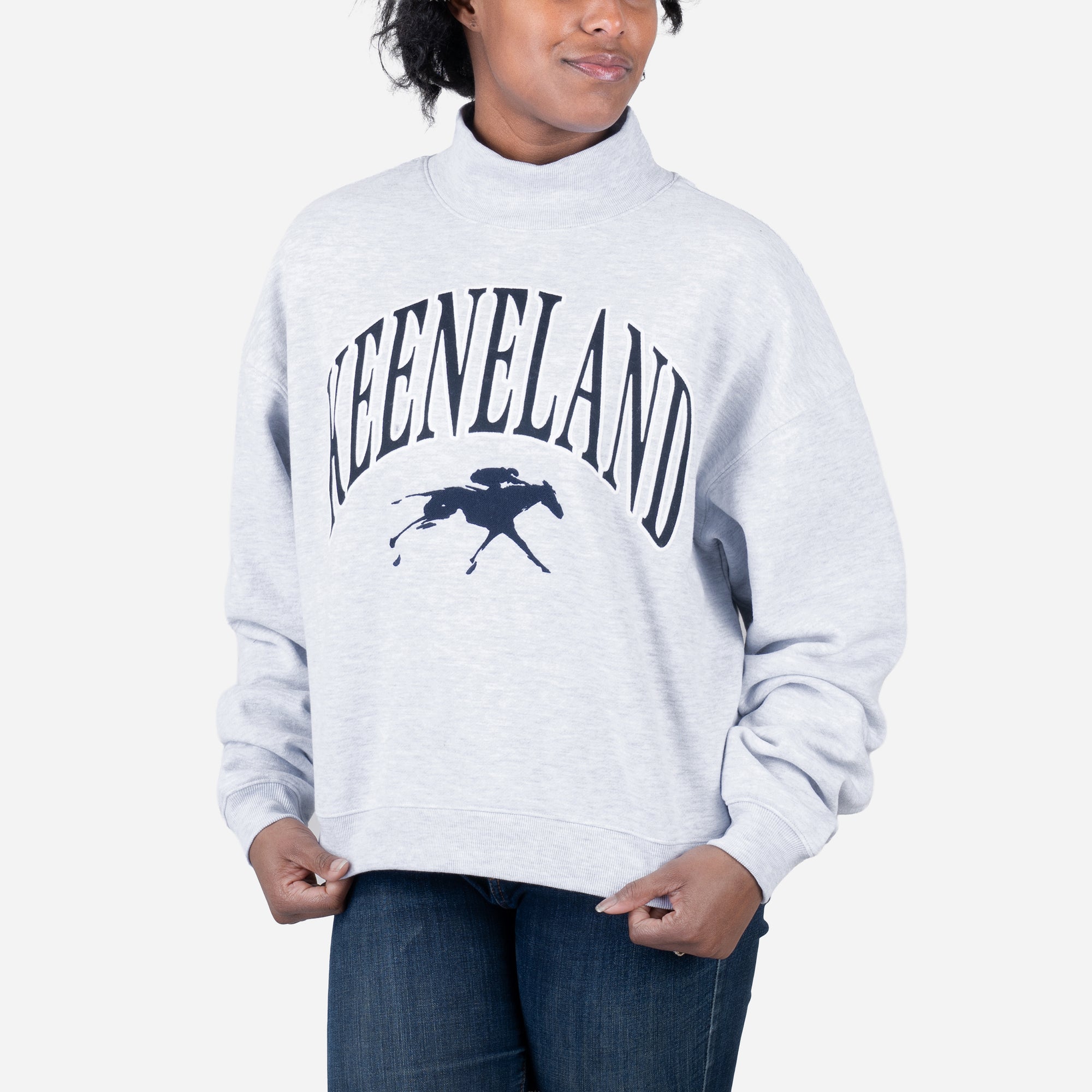 '47 Brand Keeneland Women's Vantage Mock Neck Sweatshirt