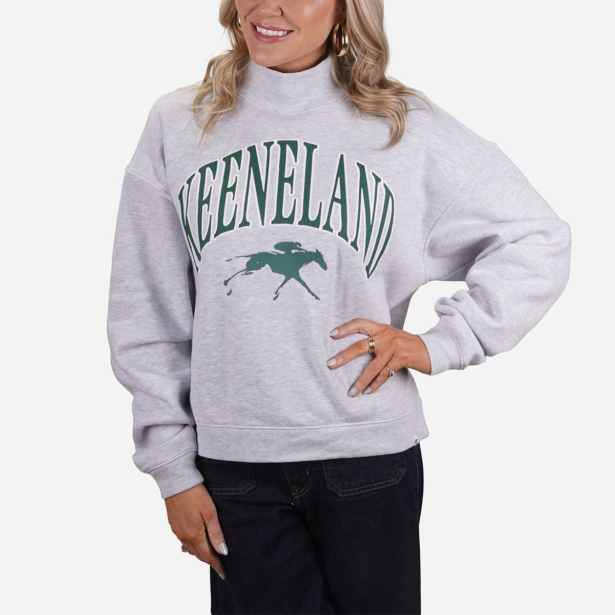'47 Brand Keeneland Women's Vantage Mock Neck Sweatshirt