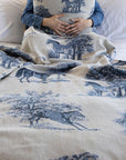 In2Green Equestrian Toile Throw Blanket