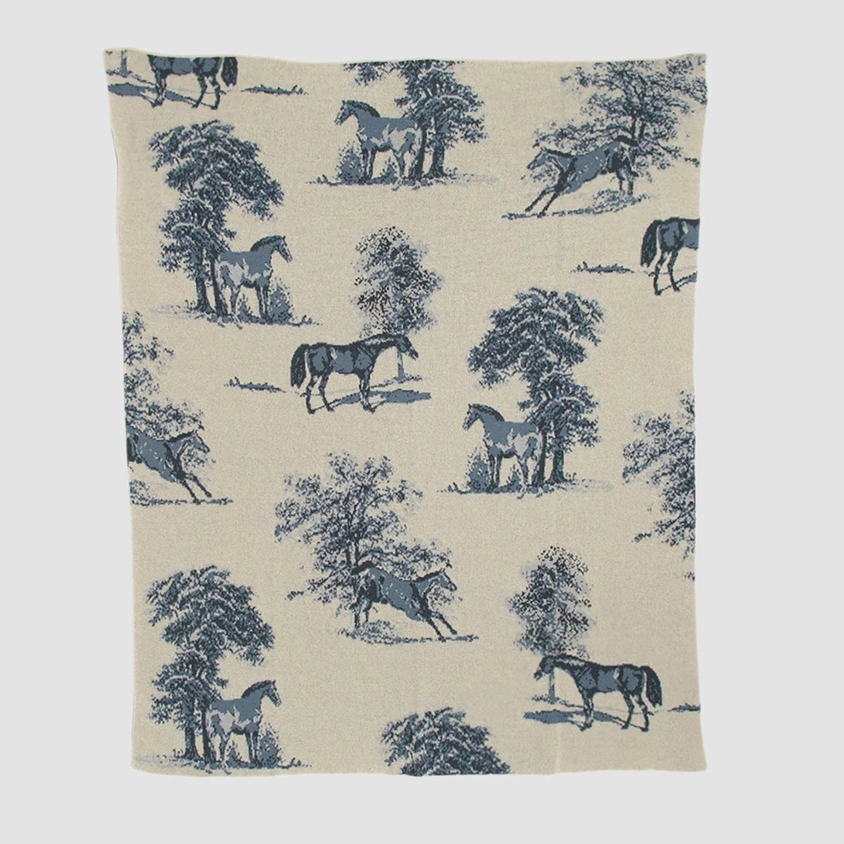 In2Green Equestrian Toile Throw Blanket