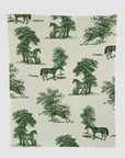 In2Green Equestrian Toile Throw Blanket