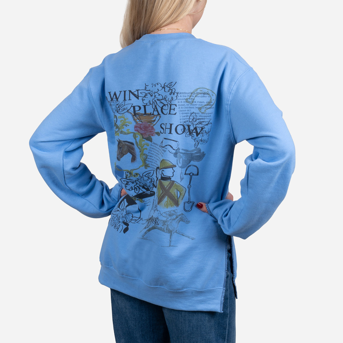 House Of Henry Keeneland Women's Equine Graffiti Sweatshirt