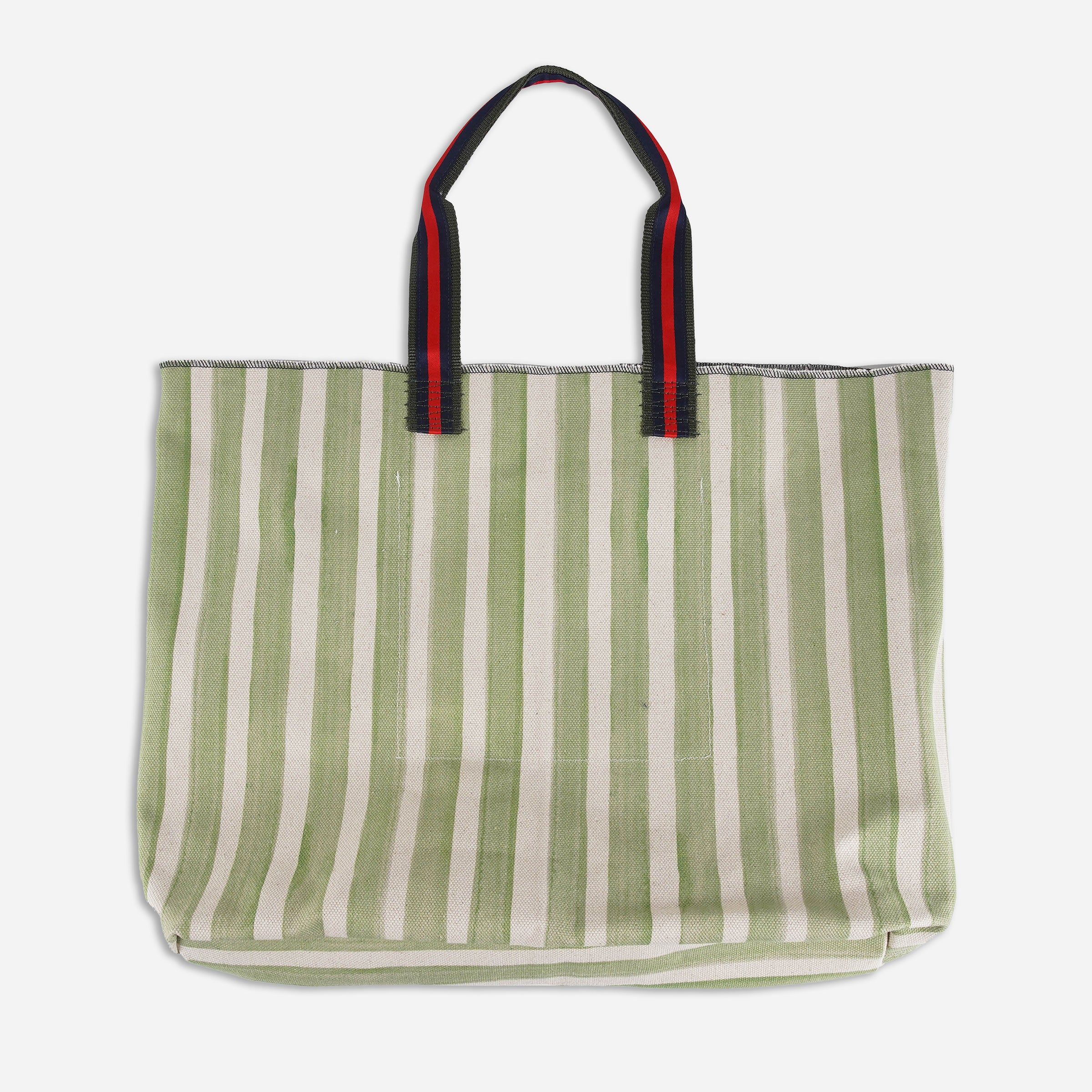 House Of Henry Keeneland Horse Head Stripe Large Lenny Tote
