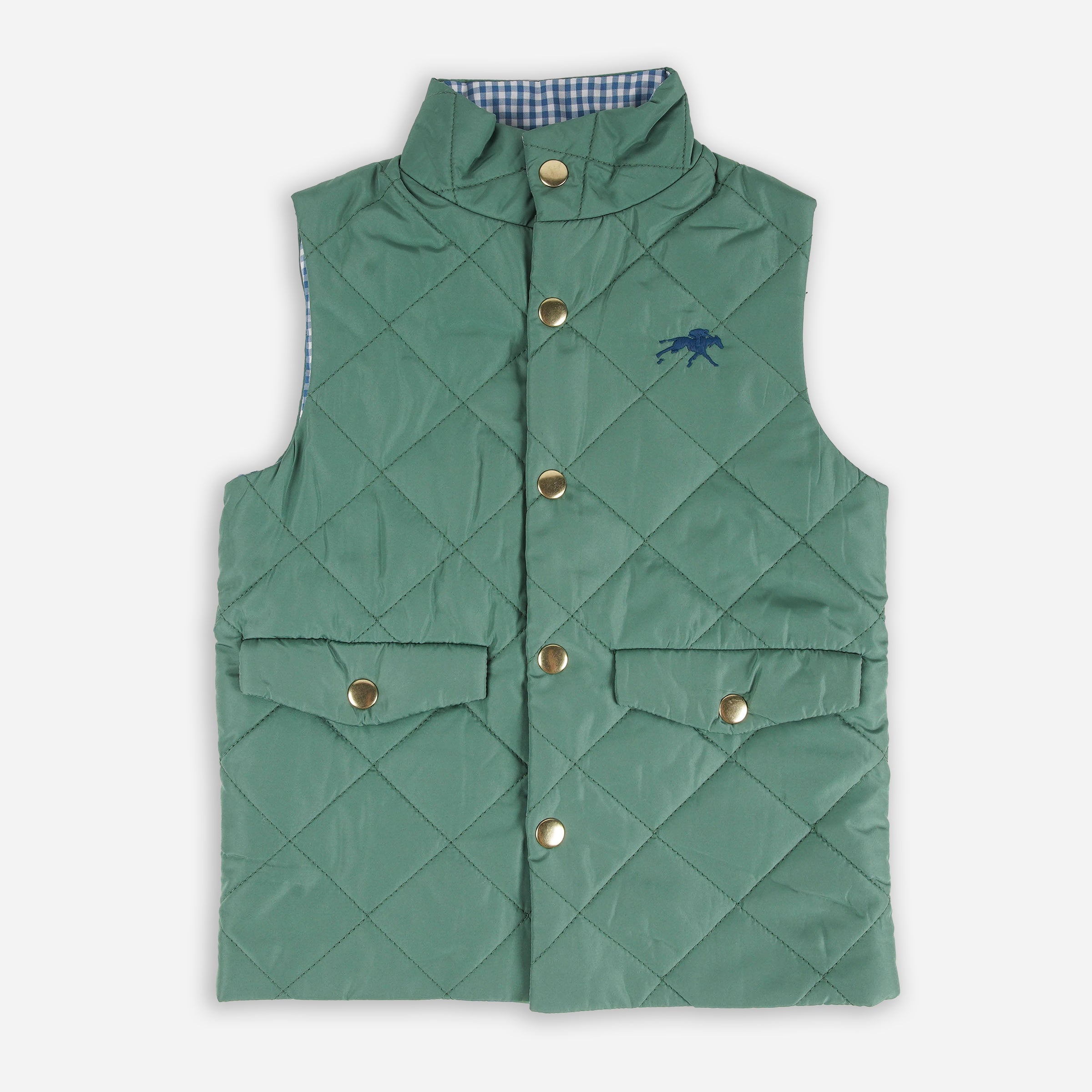 ジャケット・アウター CAMIEL FORTGENS QUILTED WORKER VEST DOWN Camiel Fortgens Brown Quilted Worker Vest Camiel Fortgens