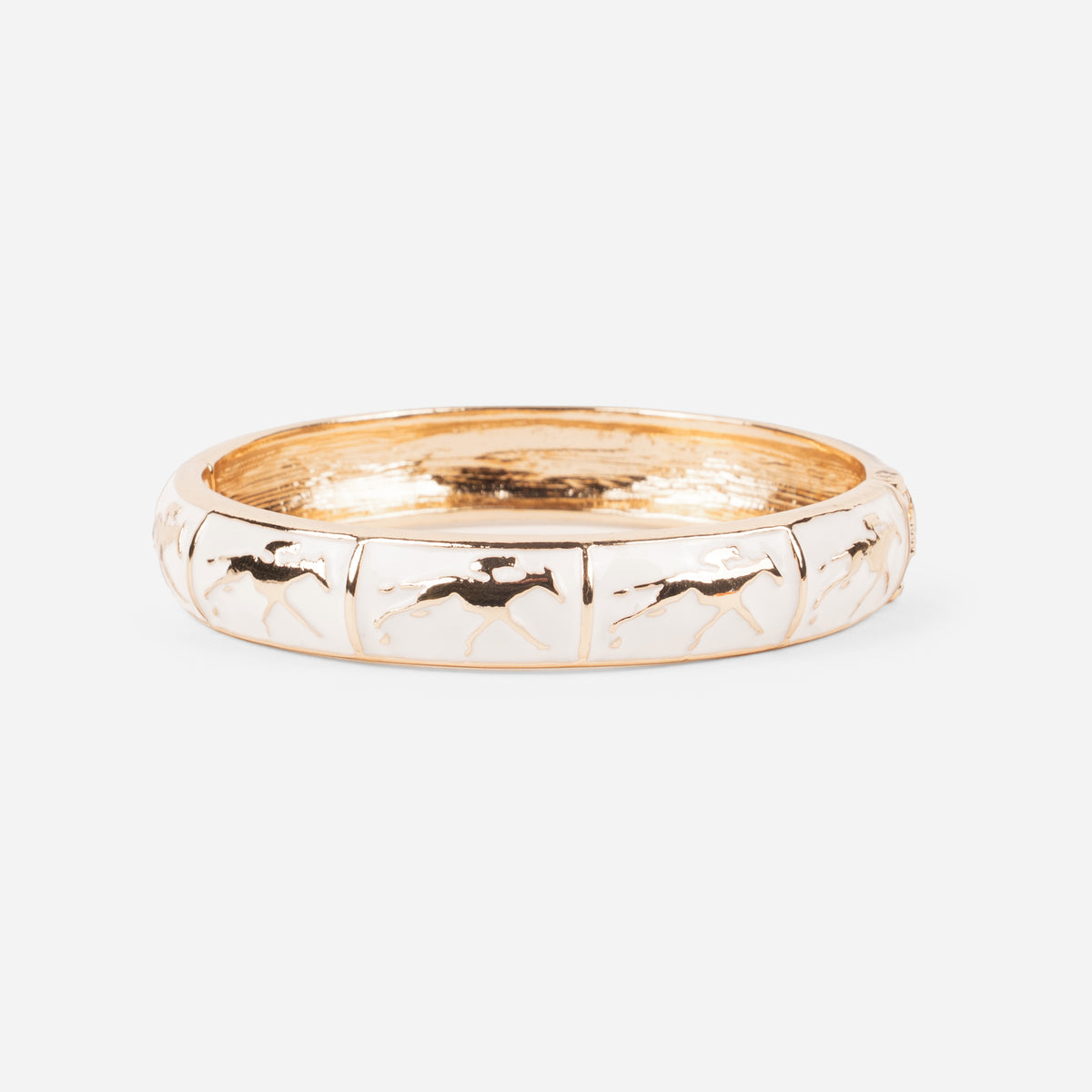 Canvas Style Keeneland Horses Bangle
