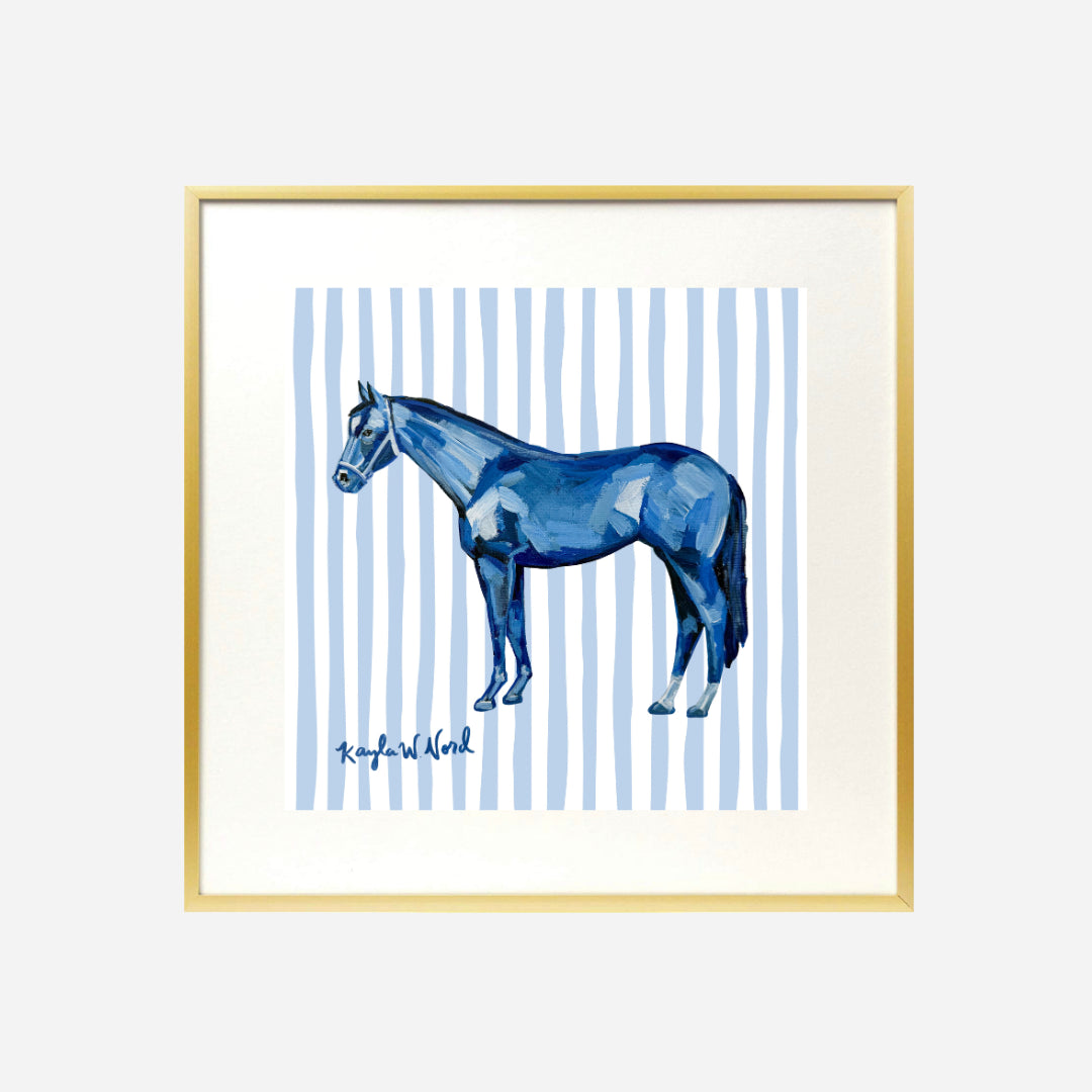 Kayla Weber Art Bluegrass Striped 12x12 Print