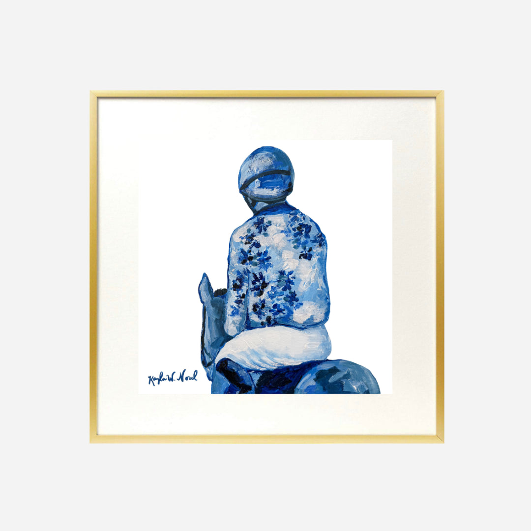 Kayla Weber Art Back And Blue 12x12 Print