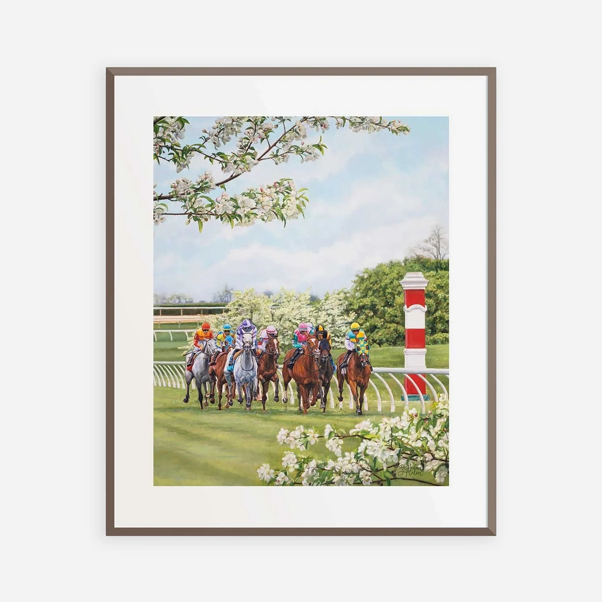 Stephanie Hilen Race In Full Bloom 11x14 Print