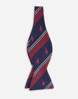 Keeneland Herringbone Stripe Bow Tie