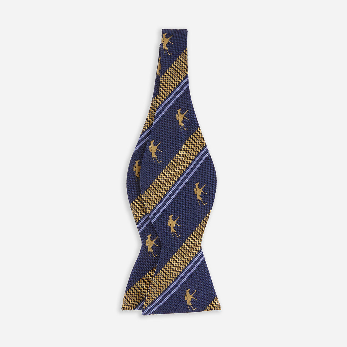 Keeneland Herringbone Stripe Bow Tie