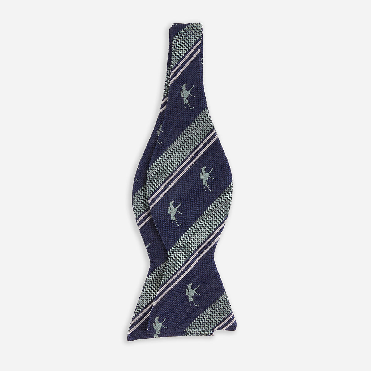 Keeneland Herringbone Stripe Bow Tie