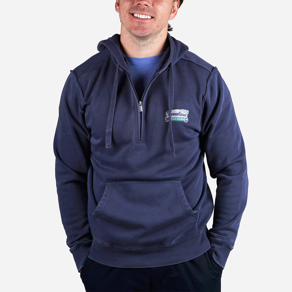 Camp David Keeneland Men's Donegal Patch 1/4 Zip Hoodie
