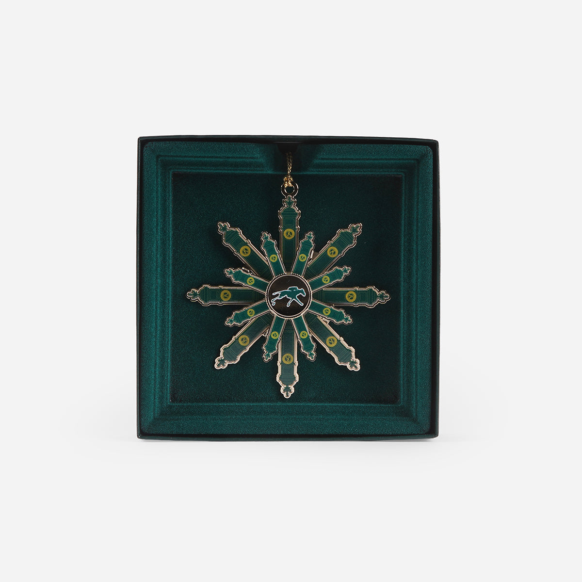 Keeneland Gatepost Snowflake Ornament