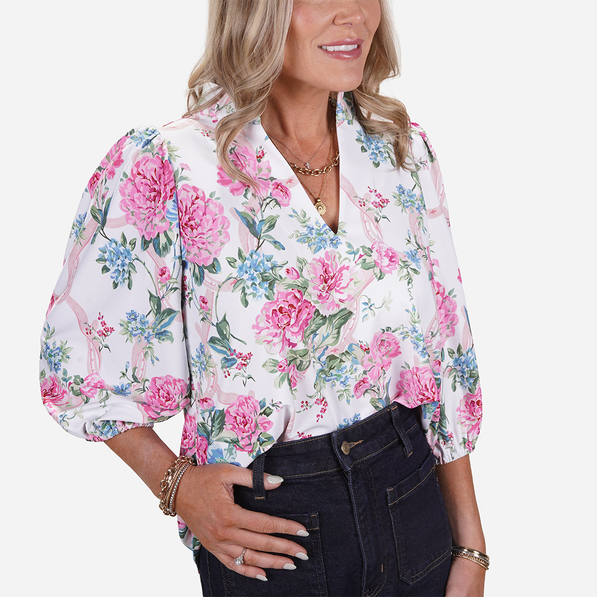 Smith &amp; Quinn Women's Horseshoe Horticulture Eliza Top