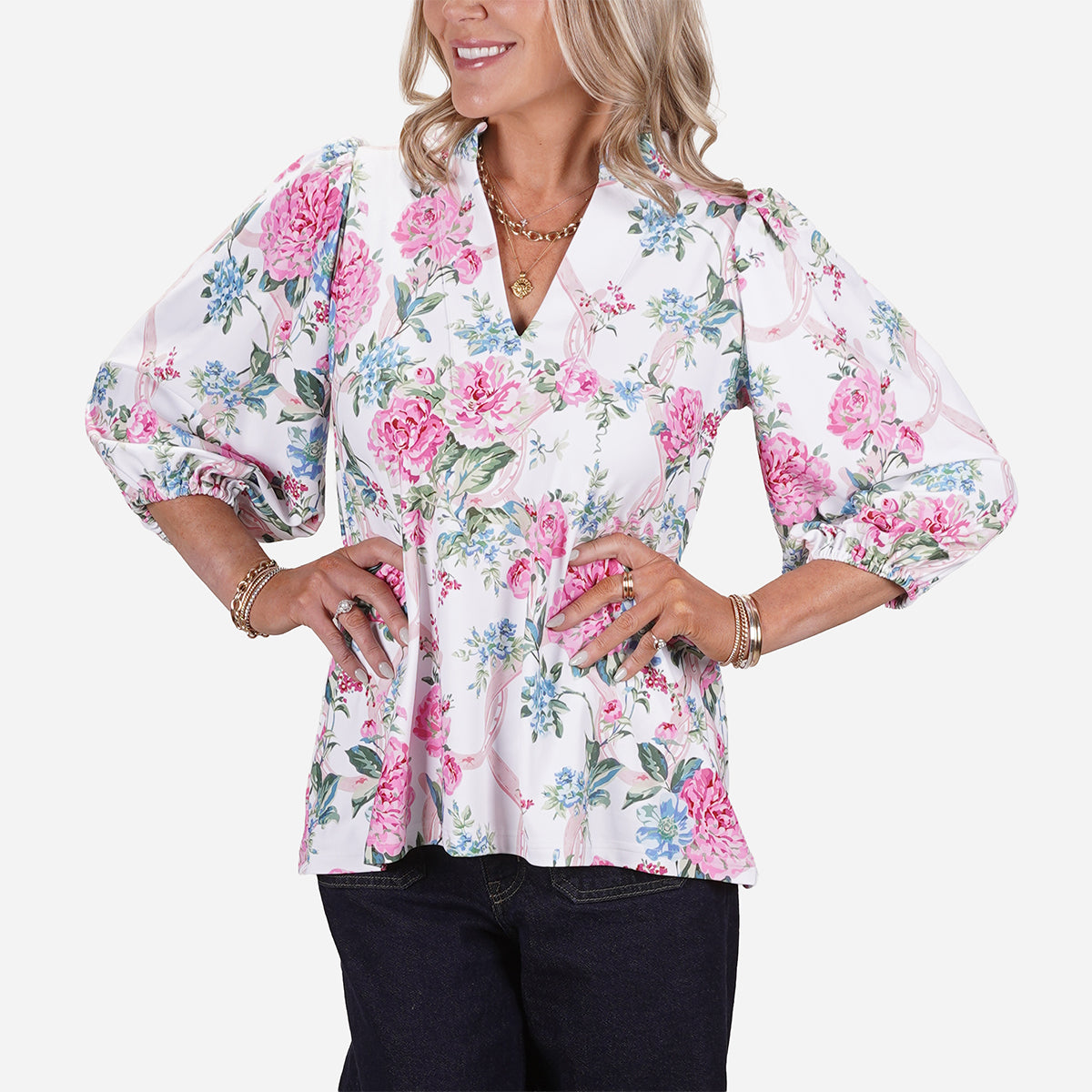 Smith &amp; Quinn Women's Horseshoe Horticulture Eliza Top
