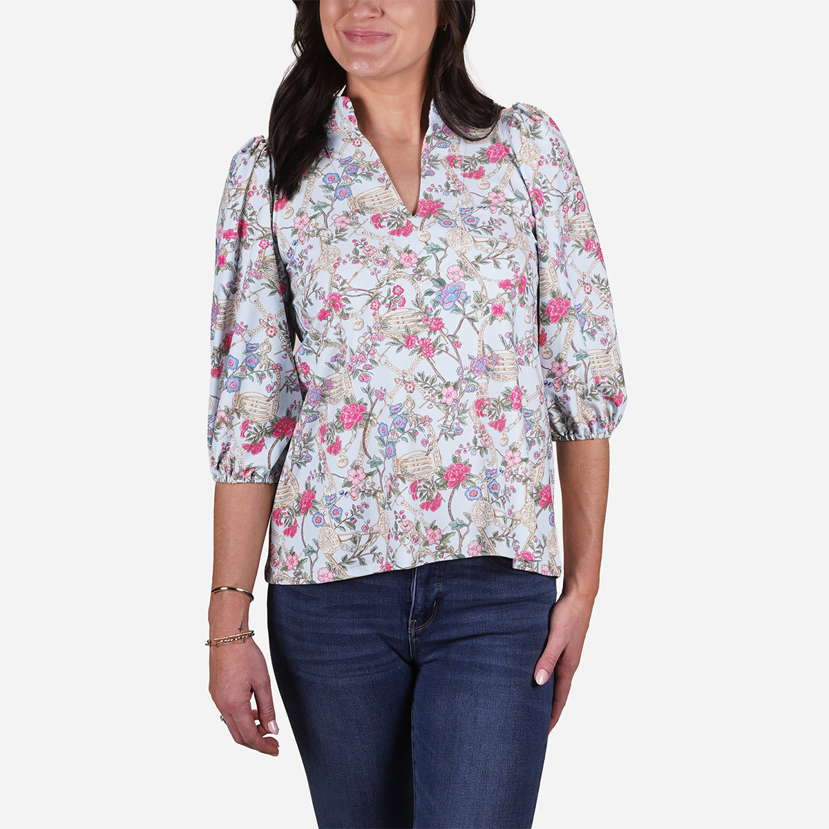 Smith &amp; Quinn Women's Saddle Up Floral Eliza Top