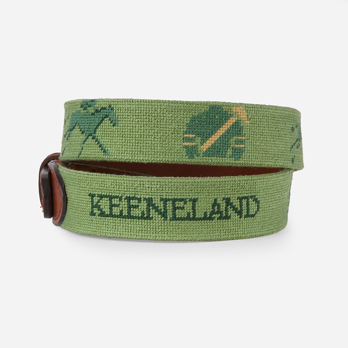 Smathers &amp; Branson Keeneland Men's Silks &amp; Horses Belt
