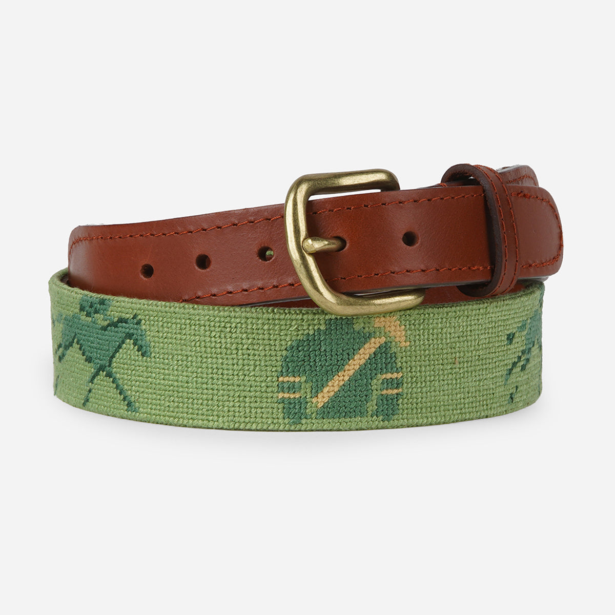 Smathers &amp; Branson Keeneland Men's Silks &amp; Horses Belt