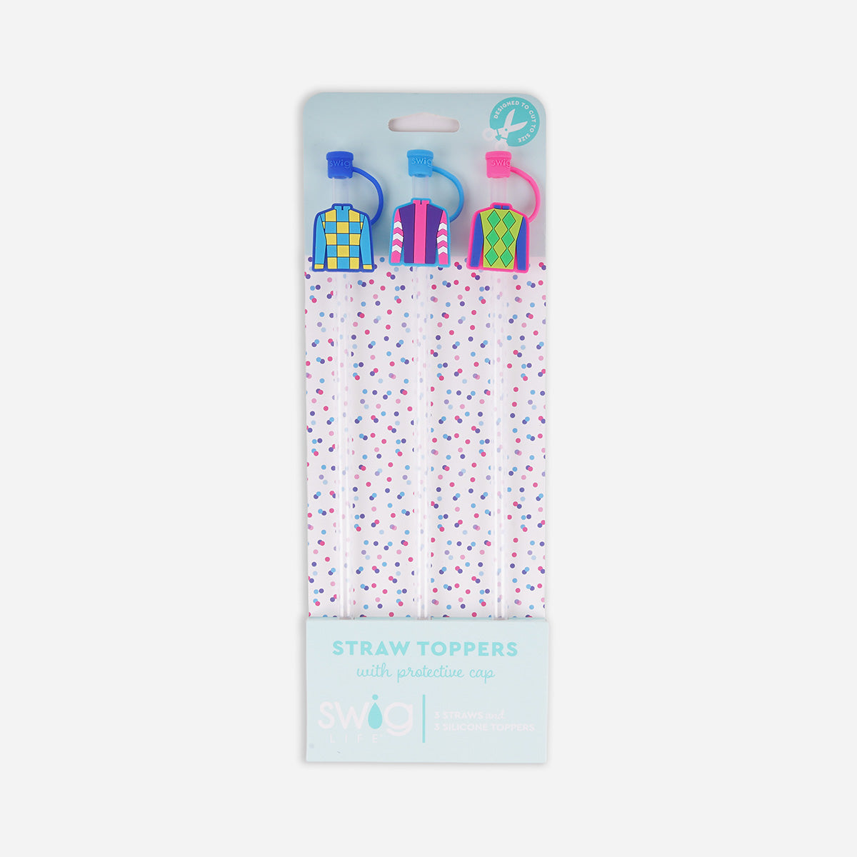 Swig Jockey Silks Straw Topper Set