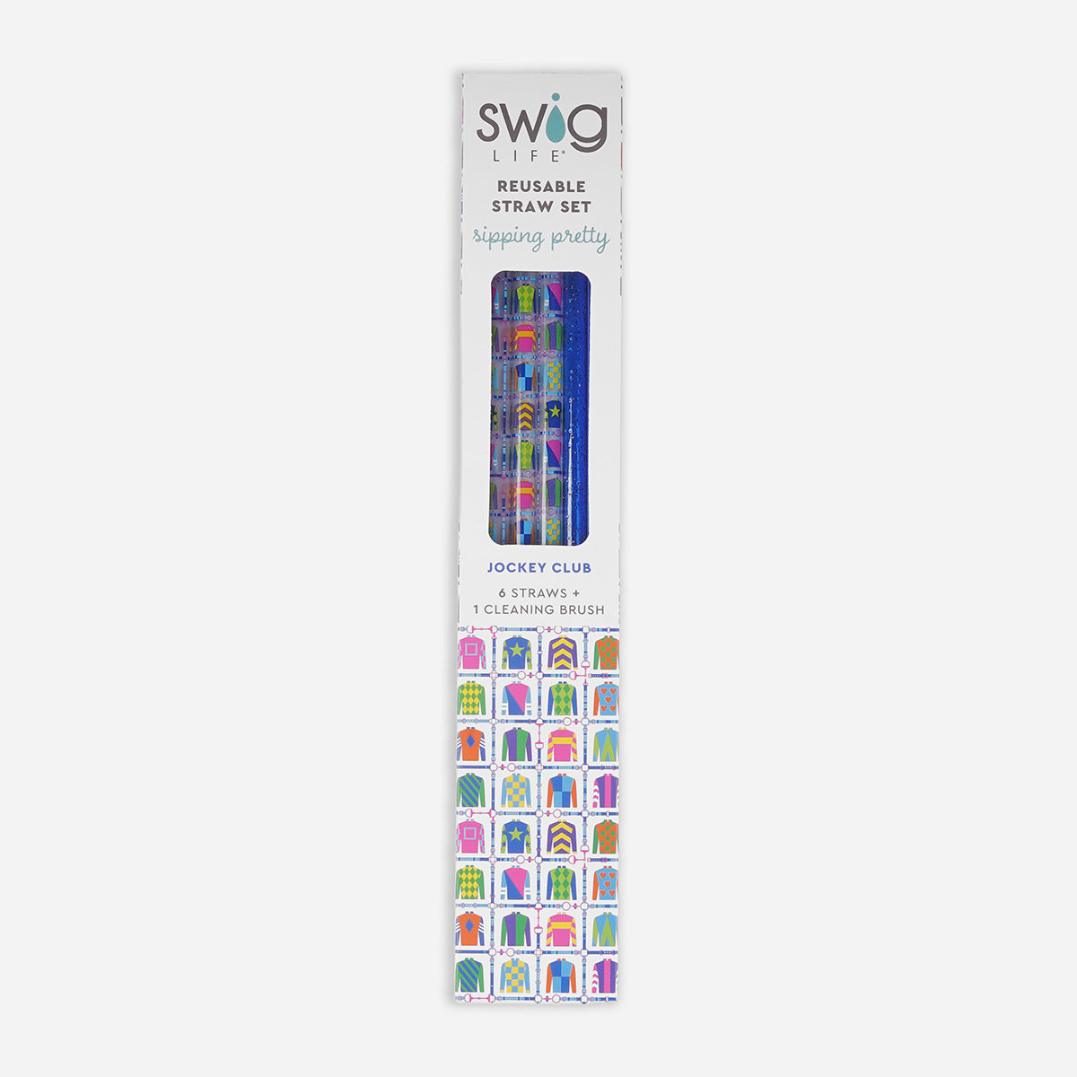 Swig Jockey Silks Reusable Straw Set