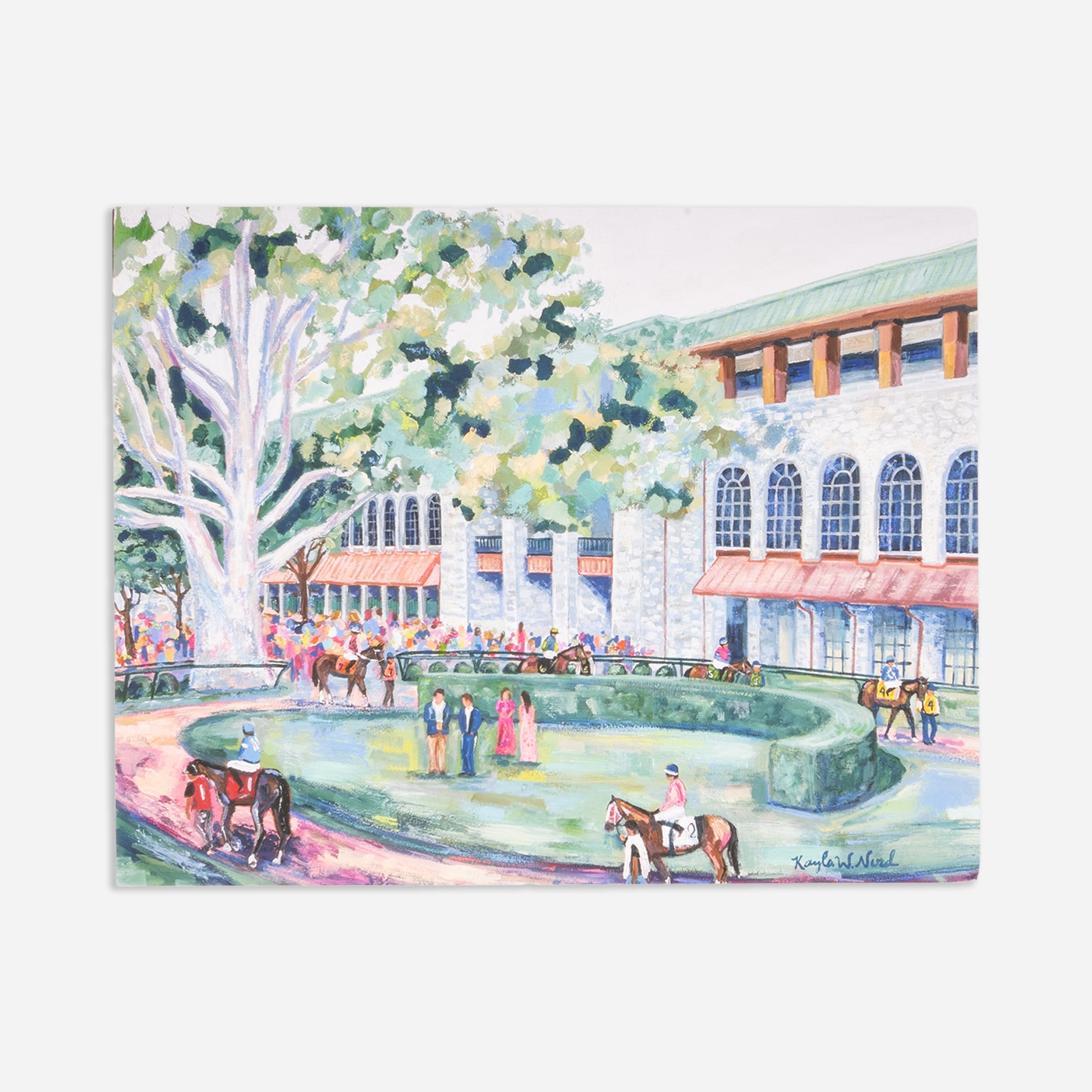 Kayla Weber Art Meet Me At The Paddock 16x20 Print