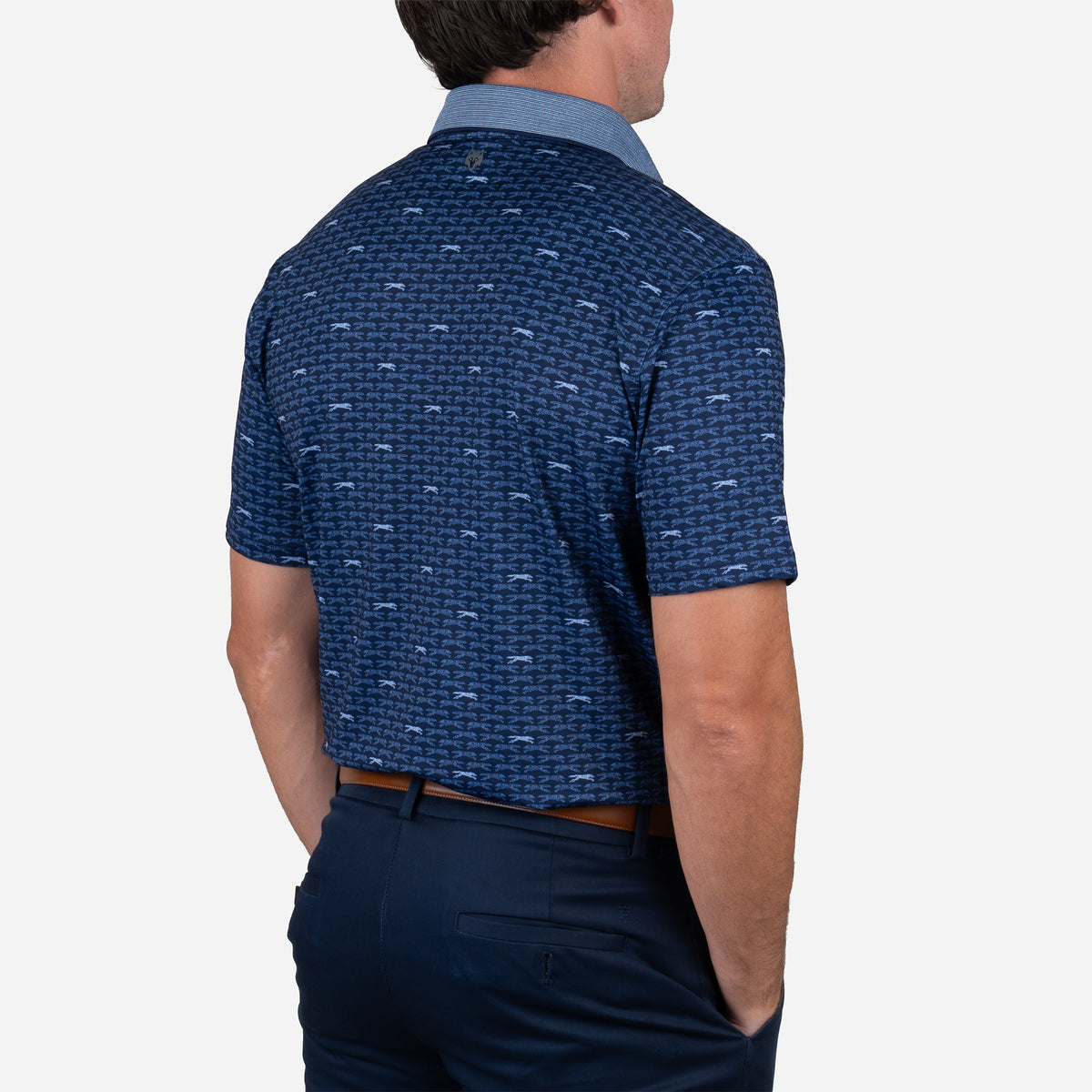 Greyson Keeneland Men's Running Wolf Polo