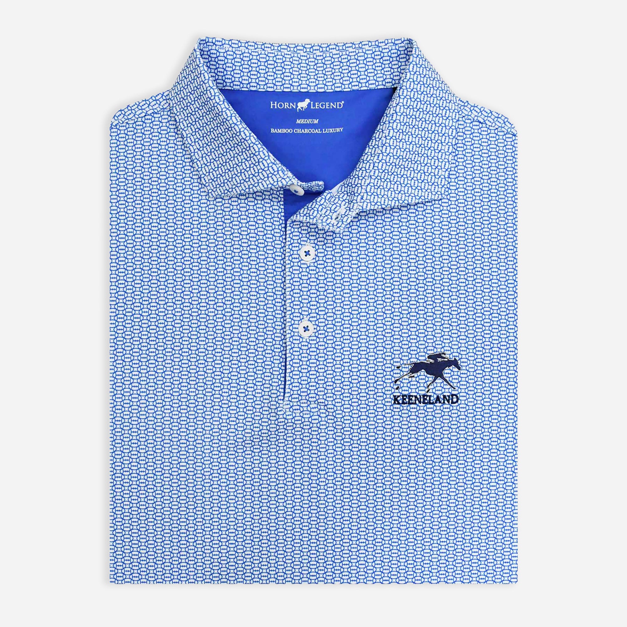 Horn Legend Keeneland Men's Football All Over Polo