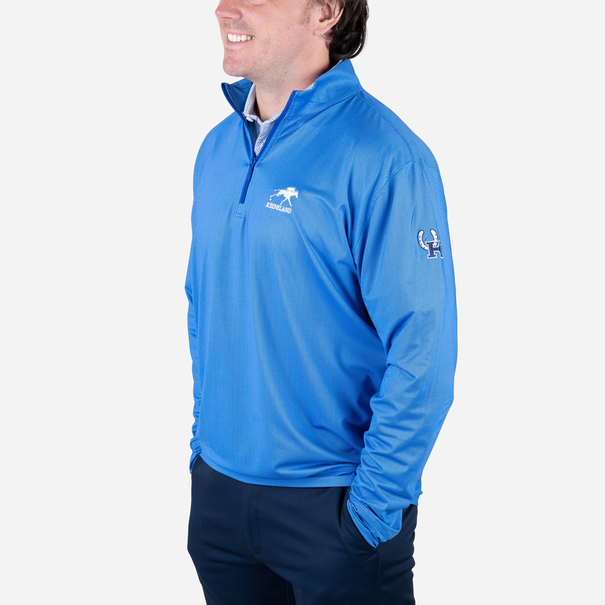 Horn Legend Keeneland Men's UK Bird's Eye 1/4 Zip