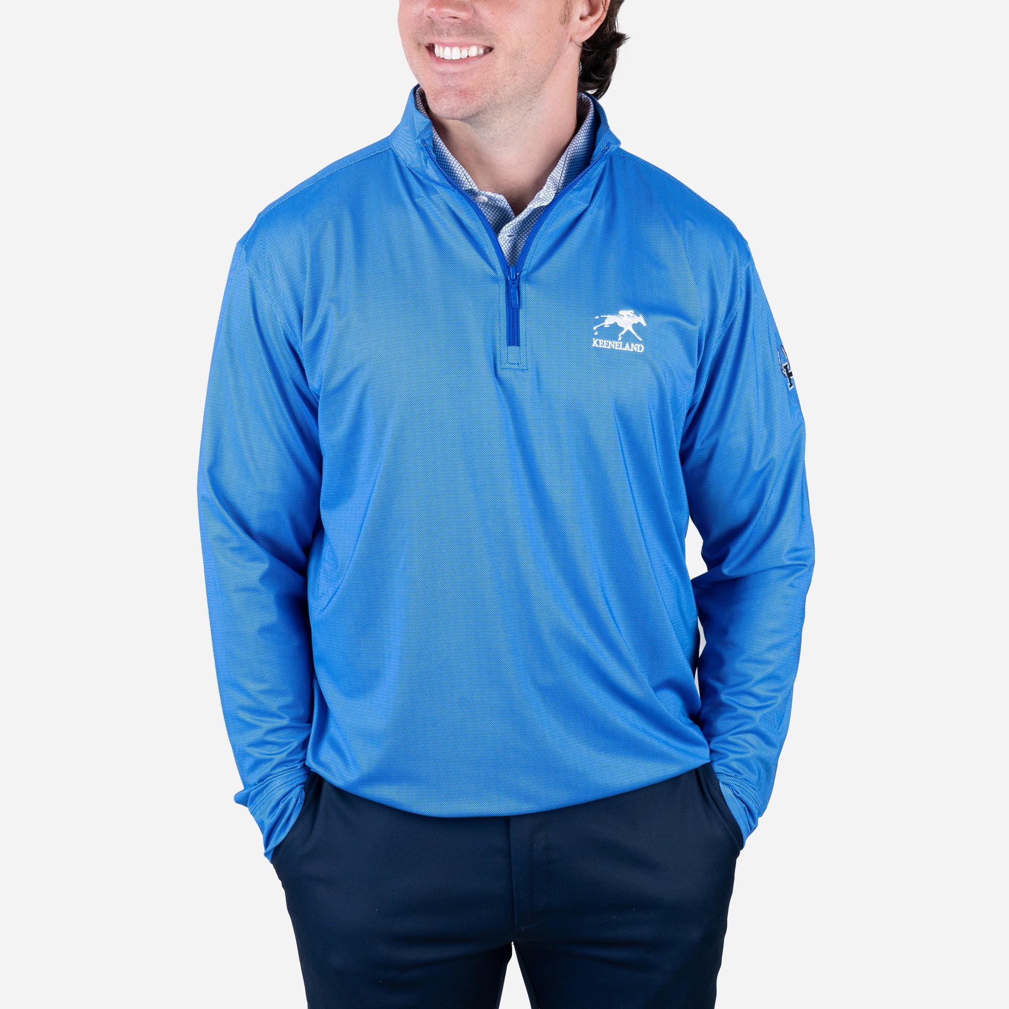 Horn Legend Keeneland Men's UK Bird's Eye 1/4 Zip