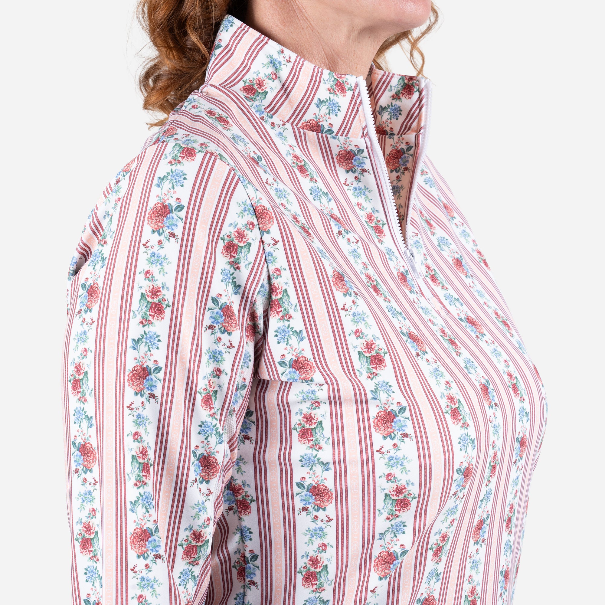 Smith &amp; Quinn Keeneland Women's Horticulture Stripe Ava 1/4 Zip