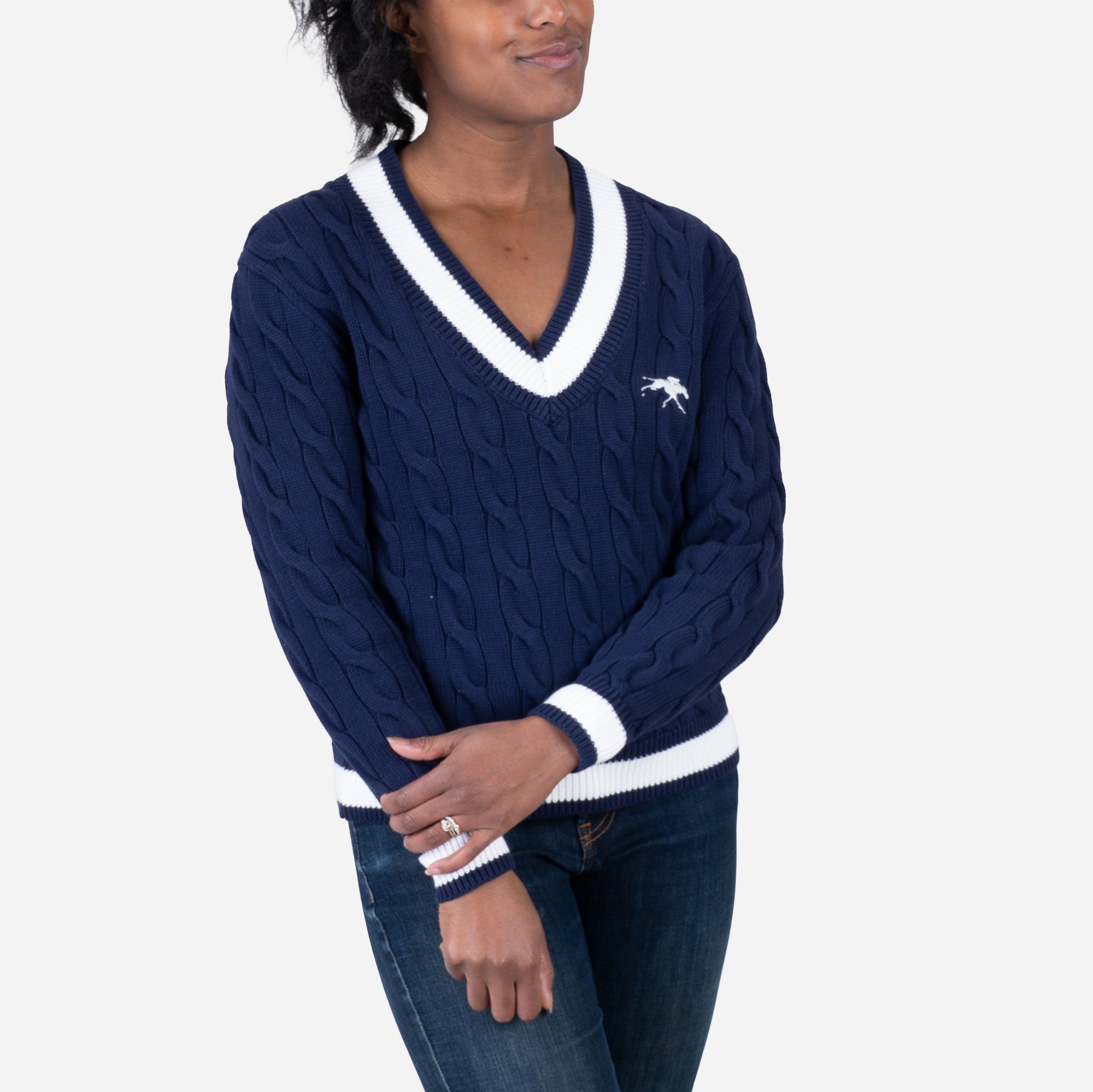 Ellsworth &amp; Ivey Keeneland Women's Brooke Cableknit Sweater