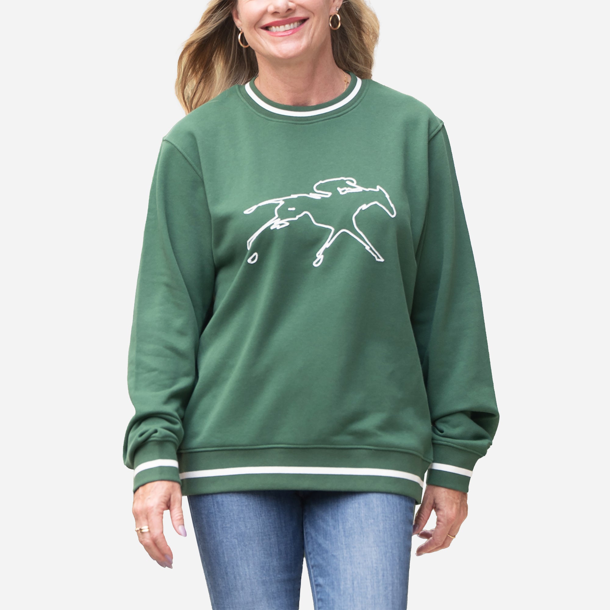 Ellsworth &amp; Ivey Keeneland Women's Chainstitch Elle Sweatshirt