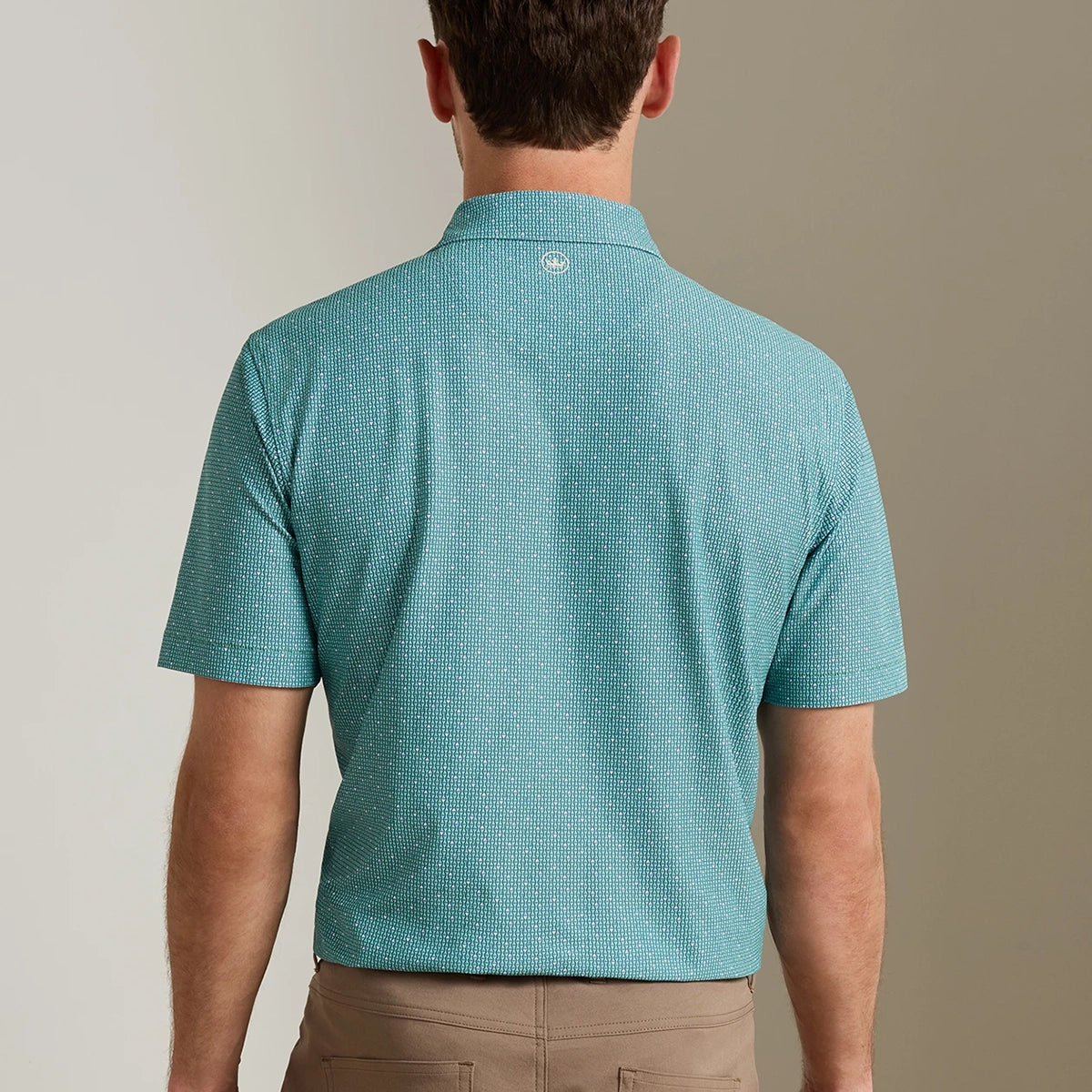 Peter Millar Keeneland Men's Dirty Martini Mesh Polo
