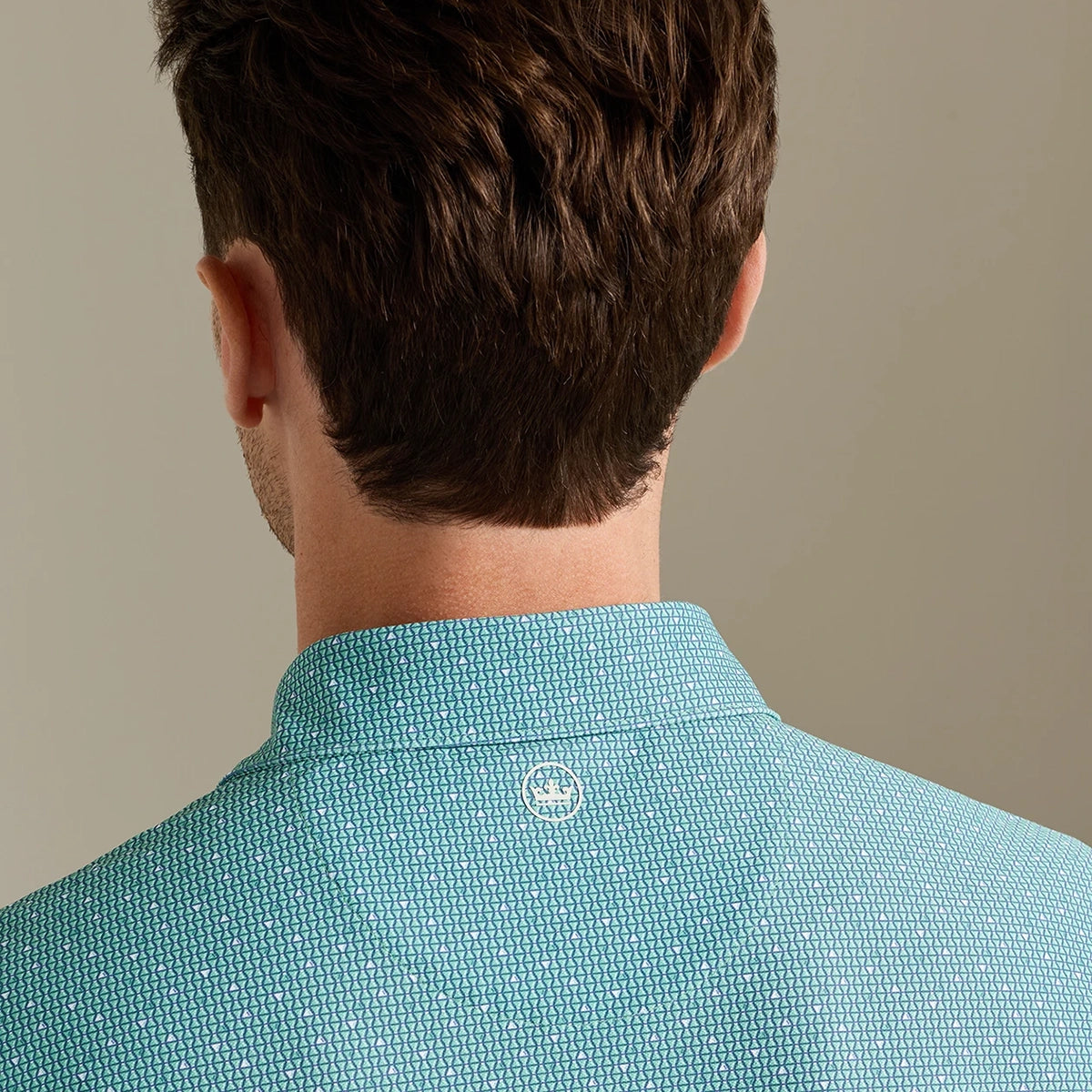 Peter Millar Keeneland Men's Dirty Martini Mesh Polo