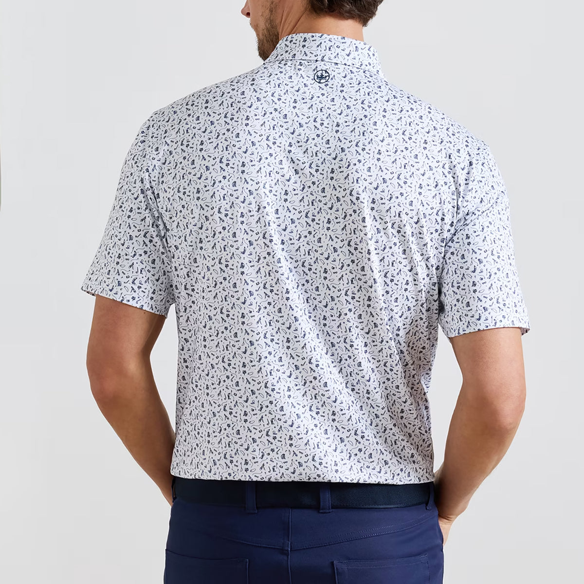 Peter Millar Keeneland Men's Read The Putt Polo
