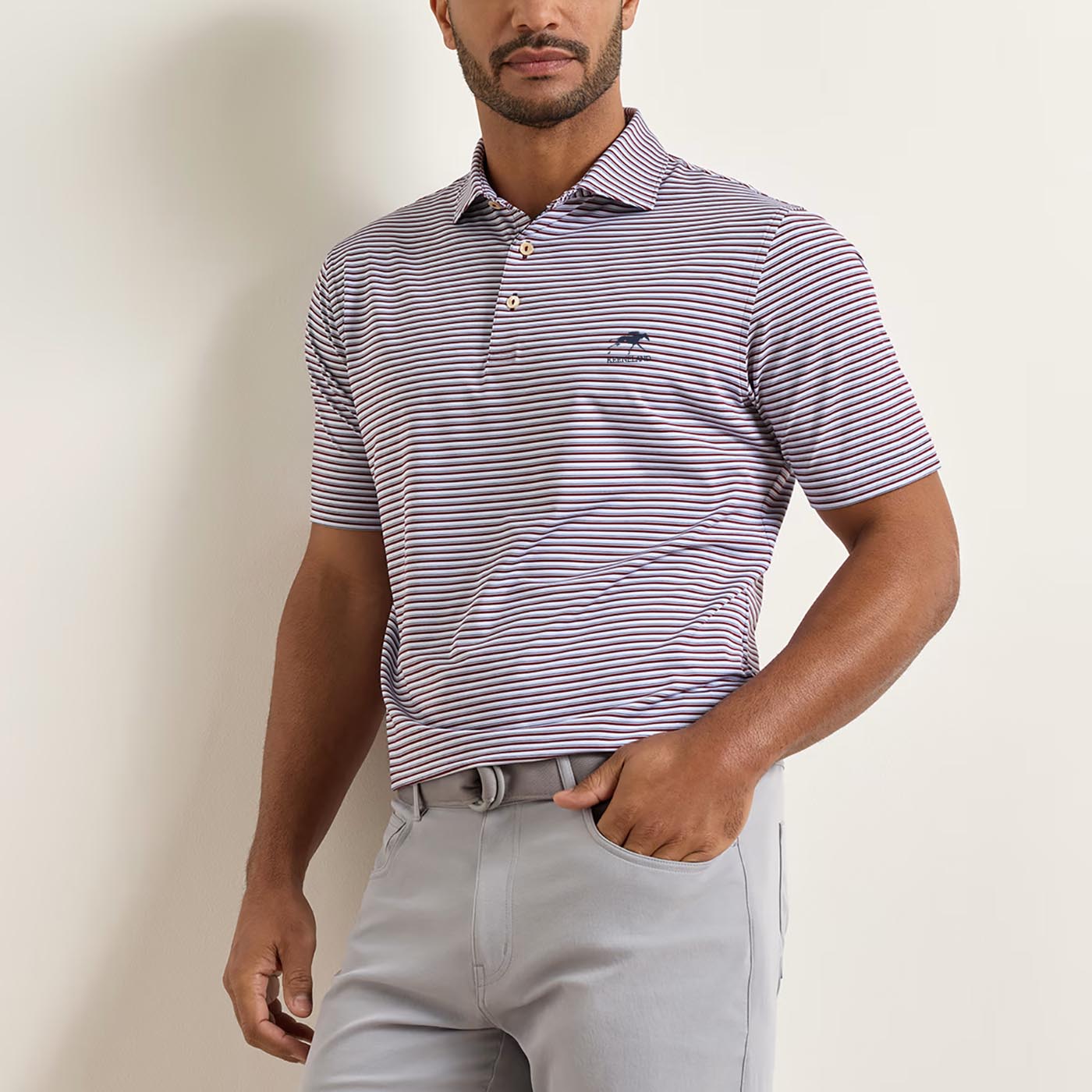 Peter Millar Keeneland Men's Brooks Polo