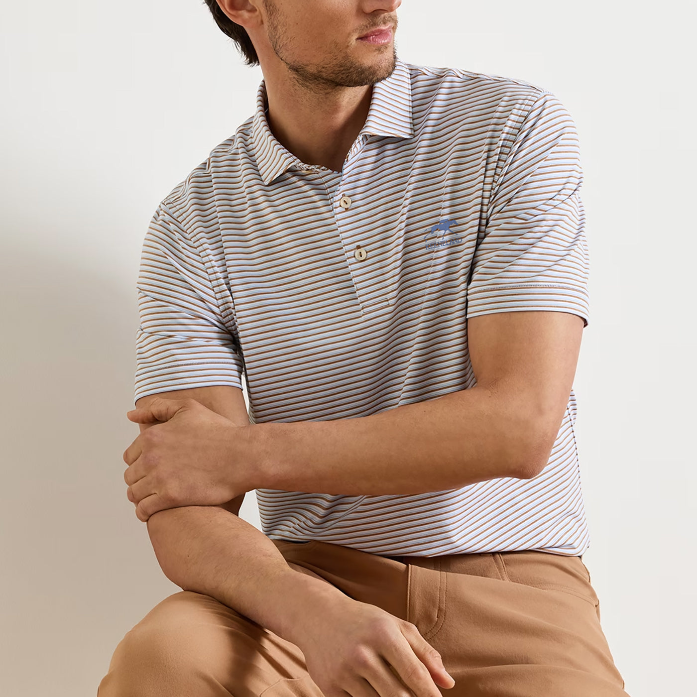 Peter Millar Keeneland Men's Brooks Polo