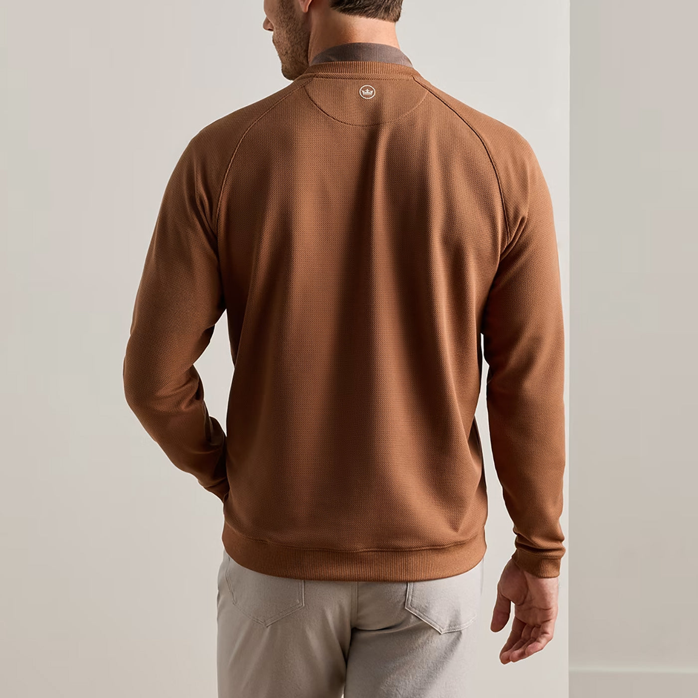 Peter Millar Keeneland Men's Cradle Pique Crewneck