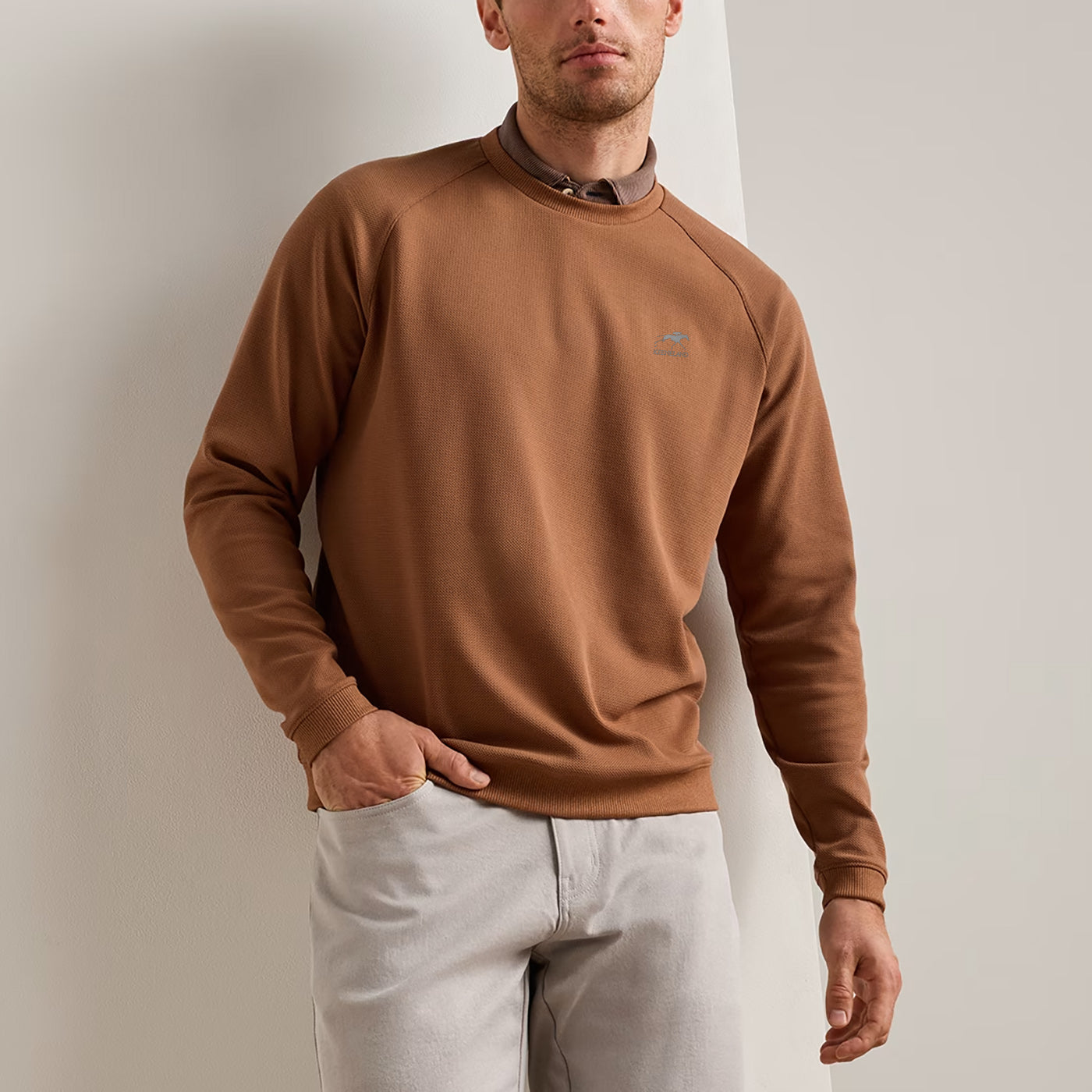 Peter Millar Keeneland Men's Cradle Pique Crewneck