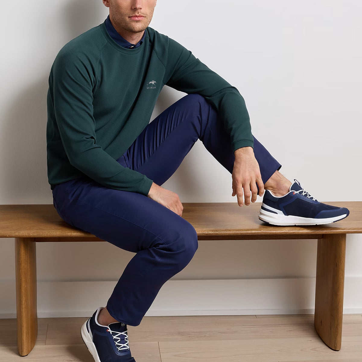 Peter Millar Keeneland Men's Cradle Pique Crewneck