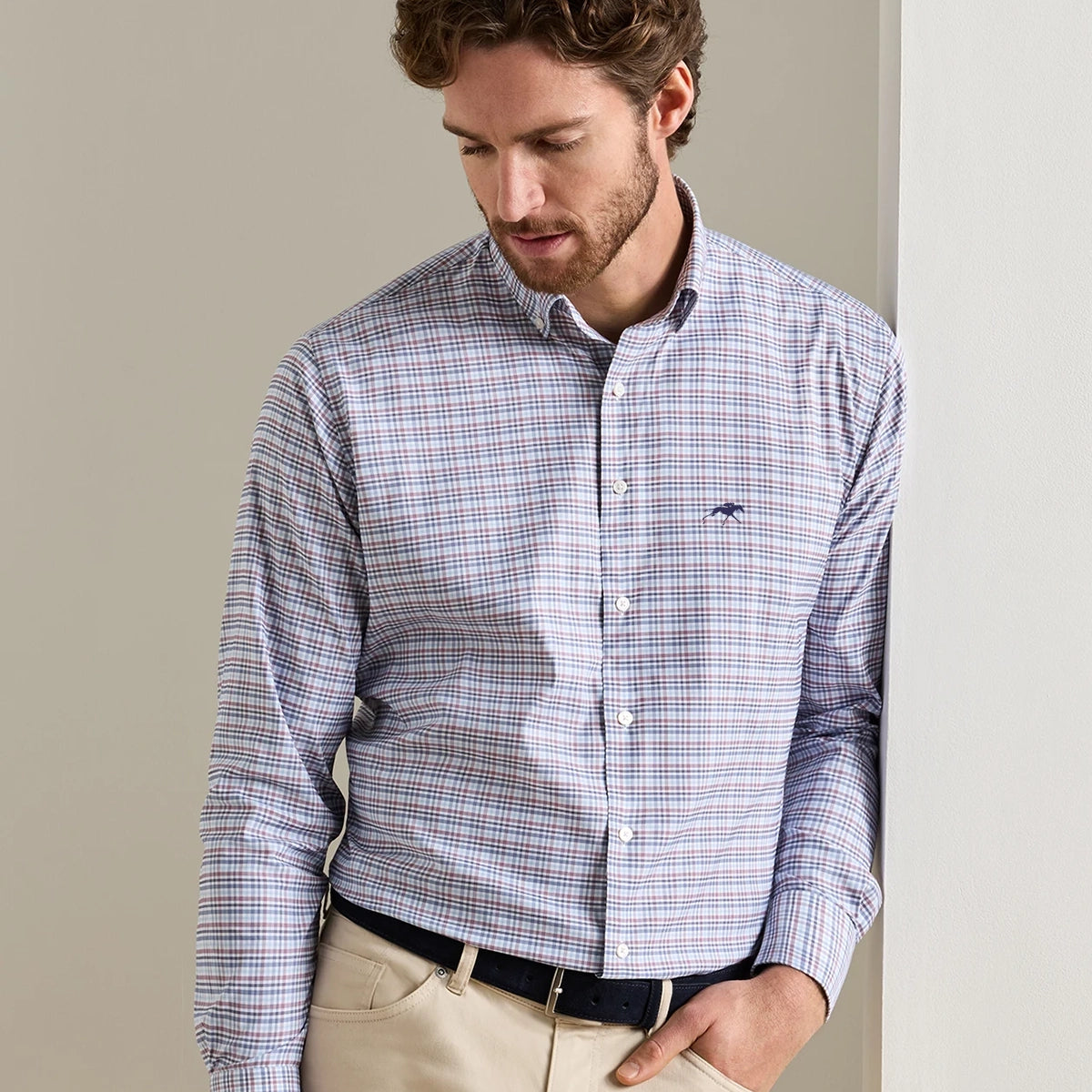 Peter Millar Keeneland Men's Wayne Twill Sport Shirt
