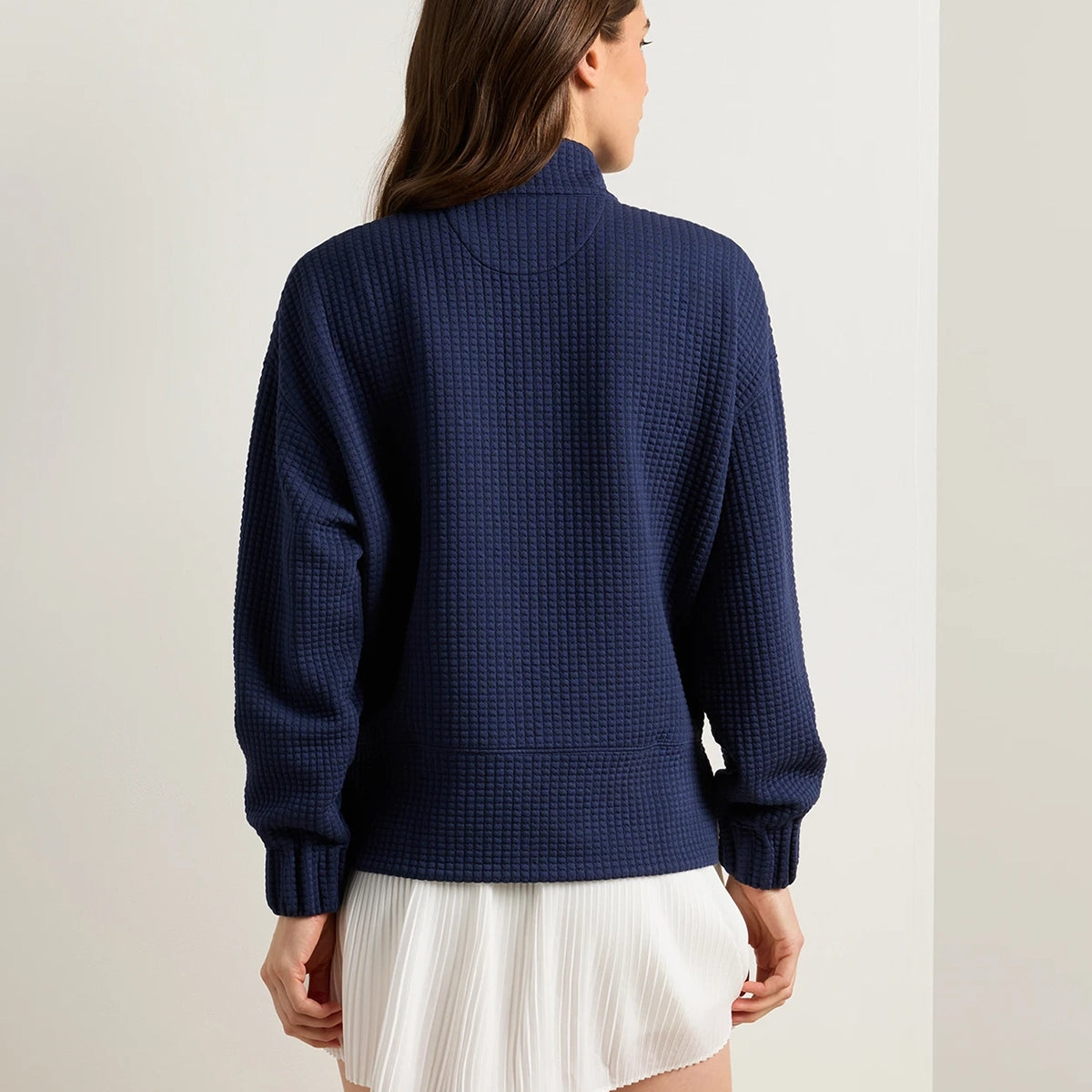 Peter Millar Keeneland Women's Flora Knit Jacquard 1/2 Zip