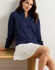 Peter Millar Keeneland Women's Flora Knit Jacquard 1/2 Zip