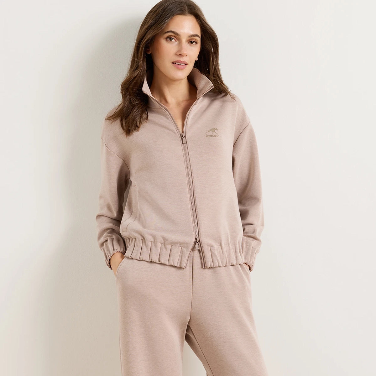 Peter Millar Keeneland Women's Flora Knit Melange Full-Zip Jacket