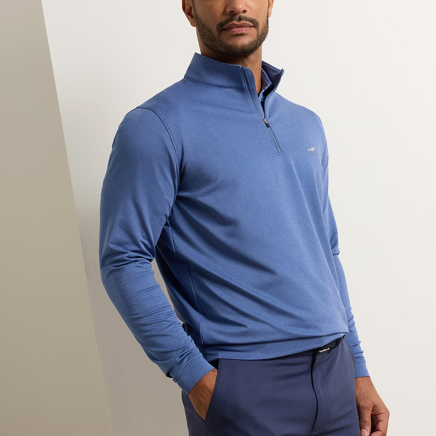 Peter Millar Keeneland Men's UK Perth Melange 1/4 Zip