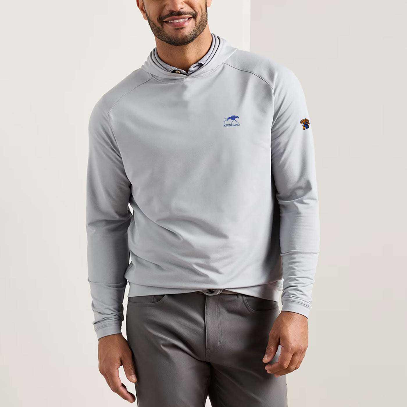 Peter Millar Keeneland Men's UK Pine Hoodie