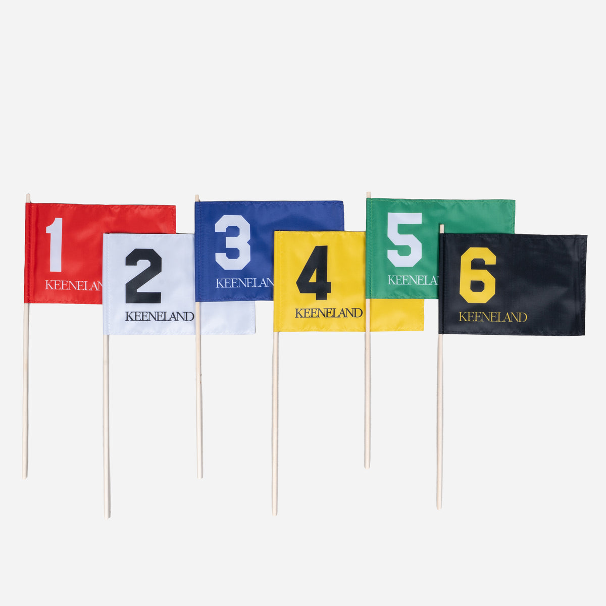 Keeneland Saddle Towel Yard Flags Set of 6