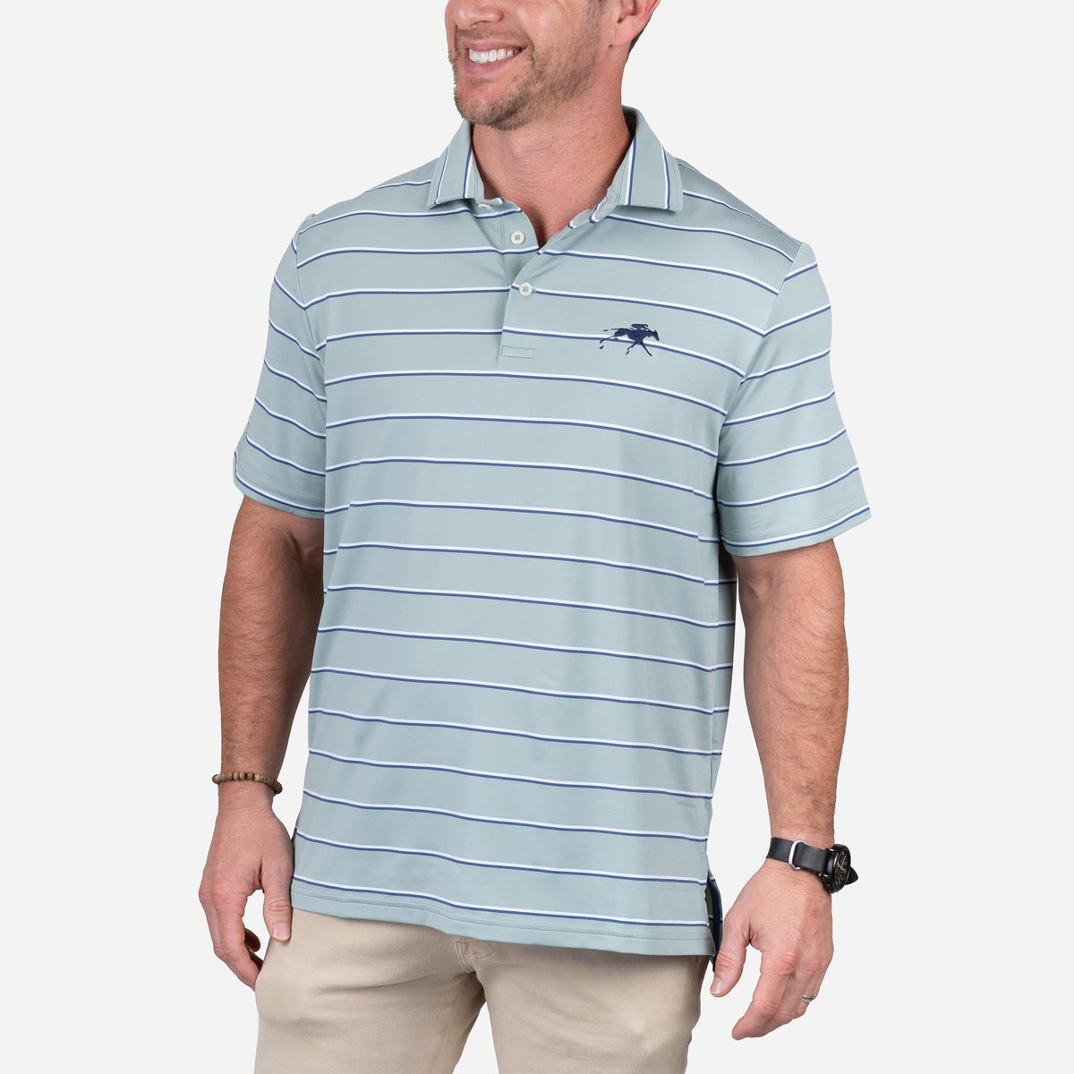 Ralph Lauren Keeneland Men's Lightweight Airflow Stripe Polo