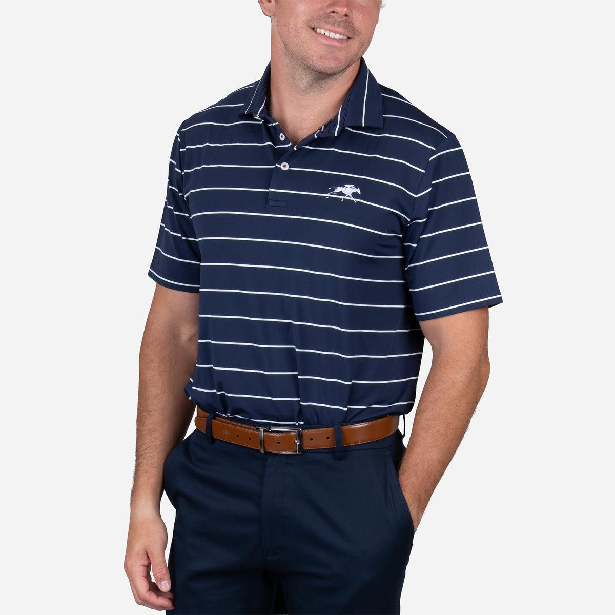 Ralph Lauren Keeneland Men's Lightweight Airflow Stripe Polo